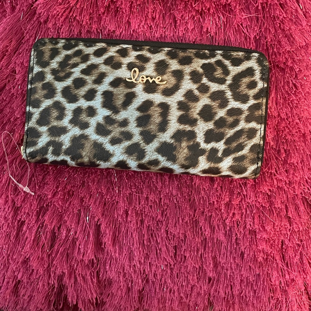 Brown and Black Animal Print Wallet